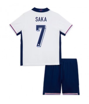 Billiga England Bukayo Saka #7 Hemmatröja Barn EM 2024 Kortärmad (+ Korta byxor)